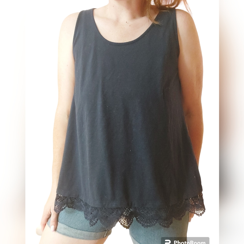 Navy Blue crochet materntiy top
